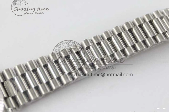 MiroTime 0219 Comfortable Day Date 40mm SS 904L Steel TWF 1:1 Best Edition Ice Blue Arabic Dial on SS Bracelet A 2357